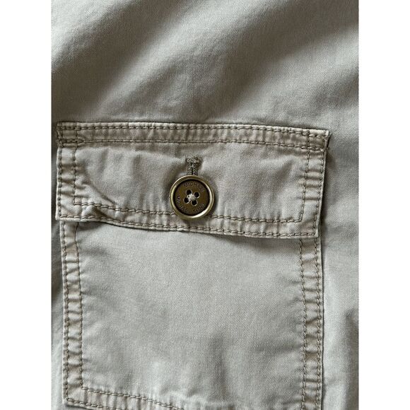 Michael Kors Lightweight Fall Tan Jacket Size 20W, Snap Button w/ Zipper Accents - Picture 2 of 9
